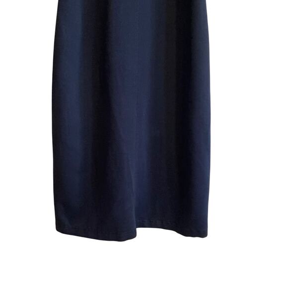 Y2K Faded Glory Navy Blue Button Embellished Snowman Overall Dress Size Large - Picture 11 of 16